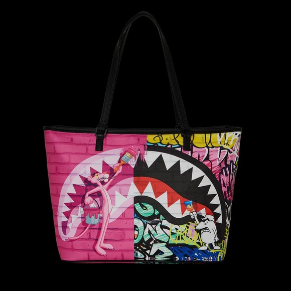 Sprayground Handbags - Sprayground Pink Panther prestige tote bag